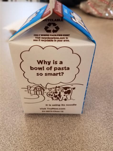 This joke on my milk carton : r/funny