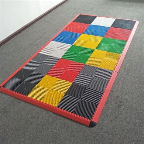 Plastic Interlocking Floor Tiles