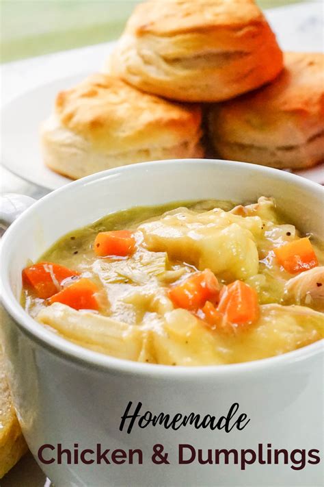 Easy Chicken and Dumpling Soup | Recipe | Chicken and dumplings, Dumplings for soup, Homemade ...