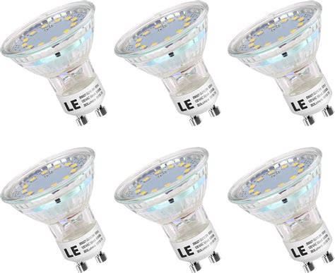 LE GU10 LED Light Bulbs Non Dimmable 50W Halogen Equivalent 5000K ...