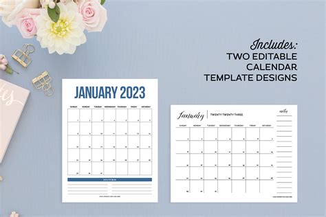 Calendar Templates for Adobe Illustrator | Creative Market