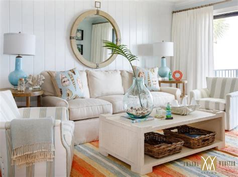 28 Cozy Beach Cottage Style Living Room Ideas | Beach Cottage Designs