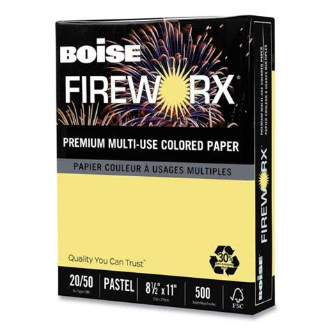 PASTEL CANARY/YELLOW COLORED COPY PAPER, 8.5 X 11, 20 LB., 500 SHEETS ...