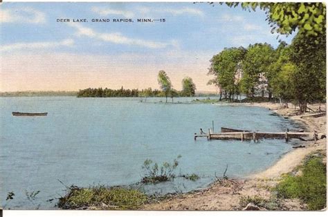 Deer Lake Grand Rapids Minnesota MN Minn Postcard | eBay | Grand rapids ...