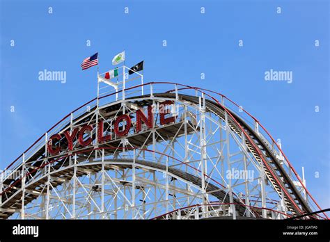 The Cyclone roller coaster in Coney Island New York Stock Photo - Alamy