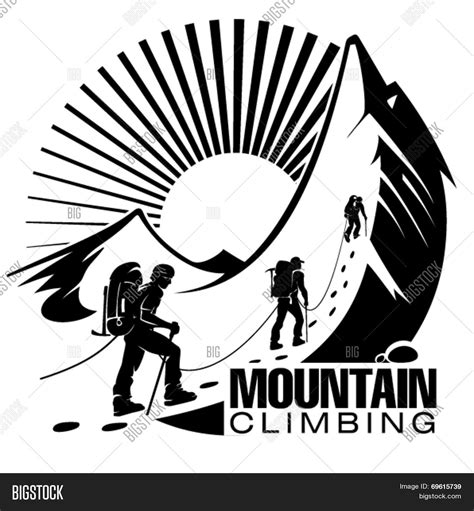 Climbing Mountain. Vector & Photo (Free Trial) | Bigstock