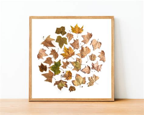 Fall wall art autumn wall decor Fall Leaves Print Autumn | Etsy