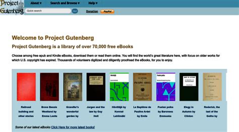 gutenberg.org - Free eBooks | Project Gutenber... - Gutenberg