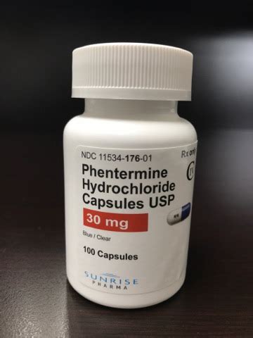 Phentermine Hydrochloride Capsules - Sunrise Pharmaceutical, Inc.