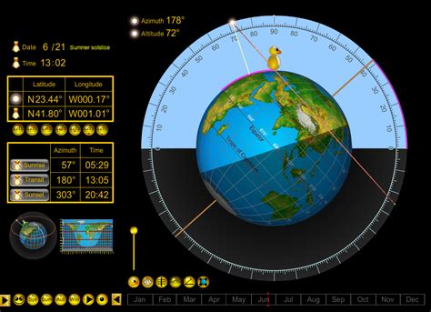 Sun Path Simulator 3D Online