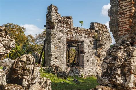 Ruins of Panama Viejo, UNESCO World Heritage Site Stock Photo - Image ...