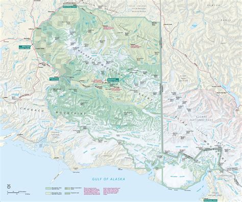 Wrangell-St Elias National Park Map - Chitina Alaska USA • mappery