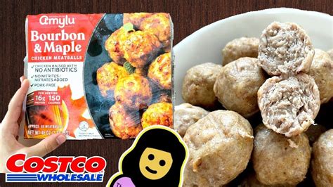 Amylu Bourbon & Maple Chicken Meatballs - Costco Product Review - YouTube in 2022 | Maple ...