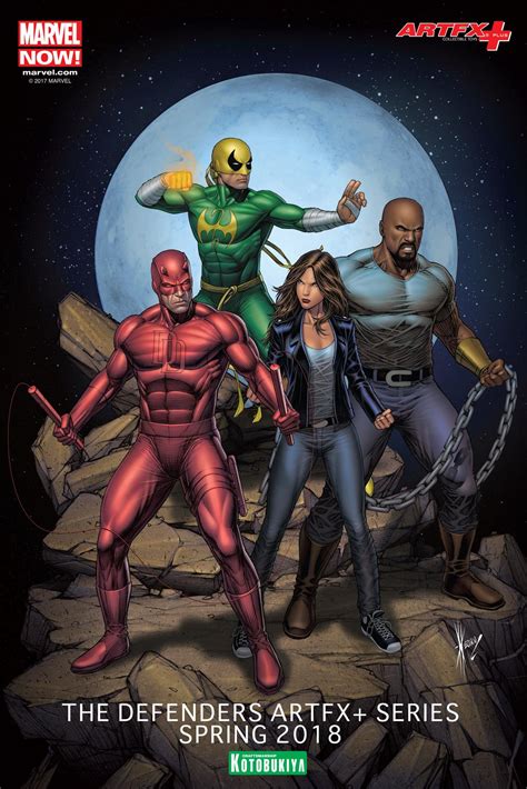 Kotobukiya Announces Marvel Comics Defenders Statue Series - The Toyark ...