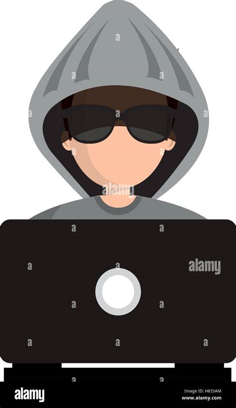 hacker character avatar icon vector illustration design Stock Vector Image & Art - Alamy