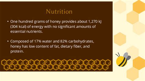 Presentation Template: Honey nutrition facts