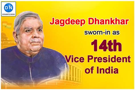 Jagdeep Dhankhar sworn-in as 14th Vice President of…