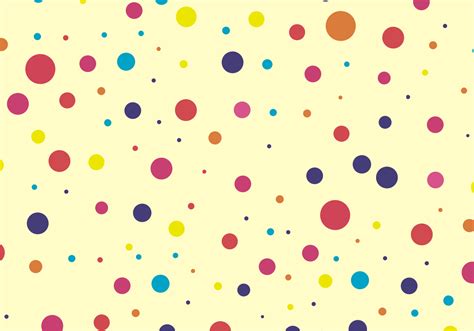 Cute & Colorful Dots Pattern Free Vector - Download Free Vector Art ...