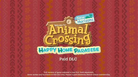 Animal Crossing: New Horizons announces Happy Home Paradise DLC