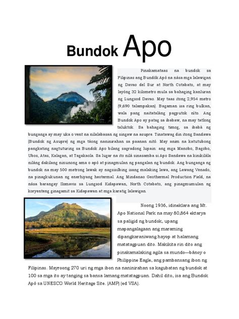 Bundok Apo | PDF