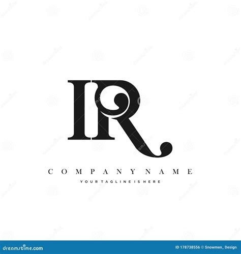 Initial Letter IR Logo Template Design Stock Vector - Illustration of gold, creative: 178738556