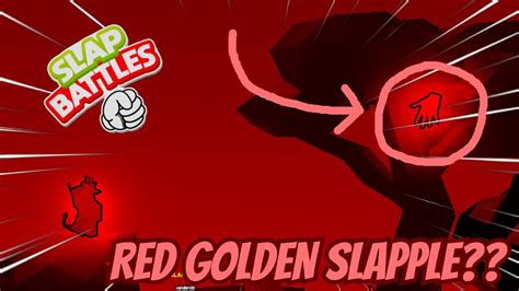 RED GOLDEN SLAPPLE?!?! - (Slap Battles Roblox) - YouTube