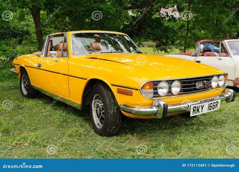 Triumph Stag Convertible editorial photo. Image of tourer - 172113401