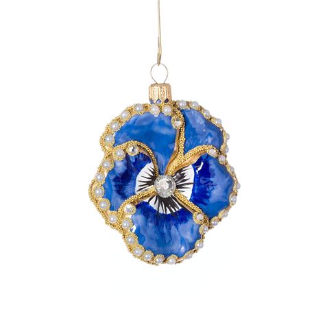 Blue Pansy Ornament | Pansies, Ornaments, Blue