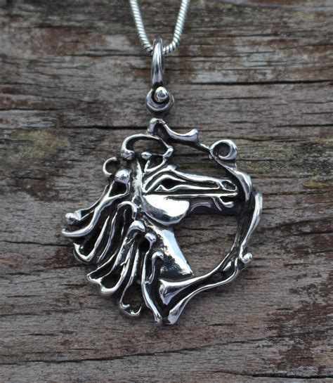 Sterling Silver Horse Pendant made by https://www.jewelrydesignstudio.gallery/ #horse #equine # ...