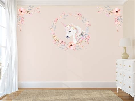 Unicorn Wall Decal Unicorn Decals Unicorn Wall Stickers - Etsy