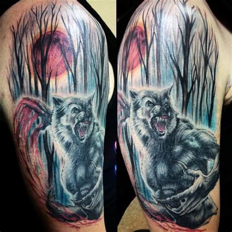 80 Werewolf Tattoo Designs For Men - Full Moon Folklore