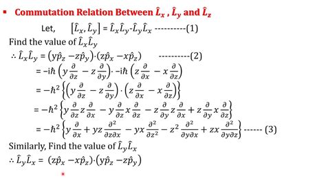 Commutation Relations between Components of Angular Momentum Operators - YouTube