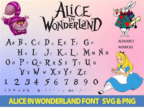 Alice font svg Alice svg font Alice in wonderland font svg Alice in ...