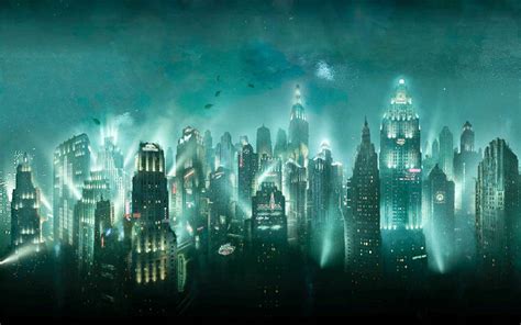 Download Bioshock Rapture City Lights Wallpaper | Wallpapers.com