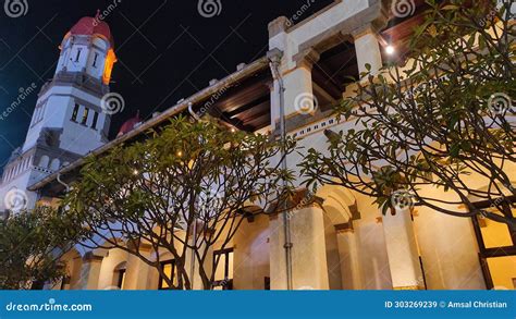 Semarang History Building the Name is Lawangsewu Stock Image - Image of name, tree: 303269239