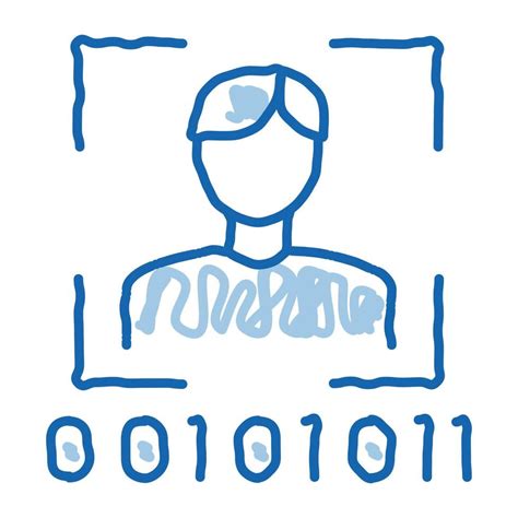 Human Binary Code doodle icon hand drawn illustration 17792560 Vector Art at Vecteezy