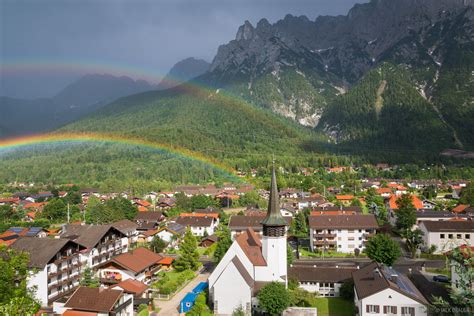 Rainbow Over Mittenwald : Bavaria, Germany : Mountain Photography by Jack Brauer