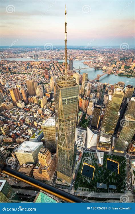 Lower Manhattan and Financial District Skyline View Editorial Stock Image - Image of panoramic ...