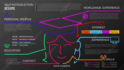 Self Resume Information Introduction Template Template Download on Pngtree