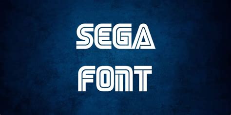 Sega Font Free Download