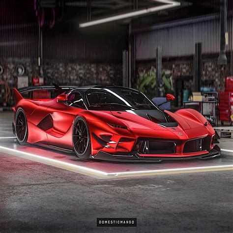 Ferrari FXX-K Evo “Beauty Sleeper” Has Satin Chrome Red Draped Over Aggressive Lines - autoevolution