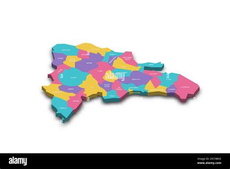 Dominican Republic political map of administrative divisions - provinces and national district ...