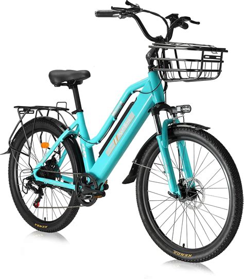 Hyuhome 26" Electric Bikes for Women Adults, 36V E-Bike with Removable Lithium-Ion Battery ...