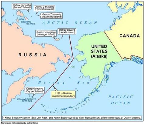 Probably where the green & peach colors near to touch on the map, will have to be the two ...