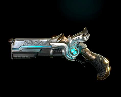 ArtStation - Stylized Fantasy Gun, Yongjae Choe Anime Weapons, Sci Fi ...