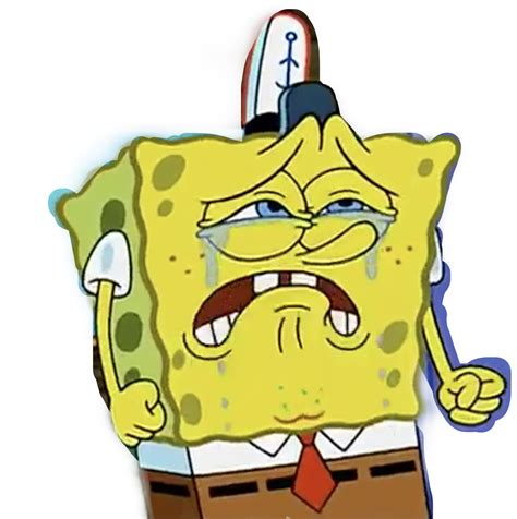 Spongebob Crying Transparent