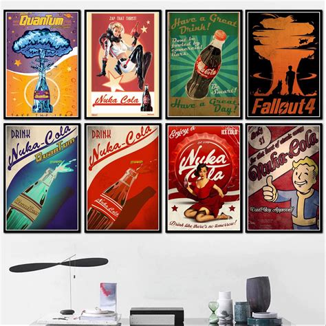 Fallout 4, Nuka Cola, Framed Poster, Fallout Canvas, Game Art, Fallout ...