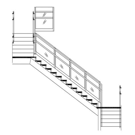 STAIRCASE ELEVATION | FREE CADS