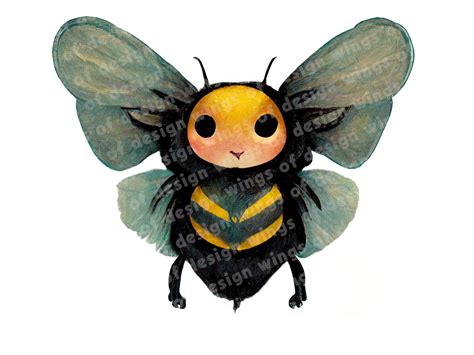 Bumble Bee Clipart Illustration PNG – MasterBundles