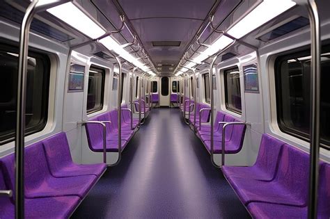 Premium AI Image | Metro train interior